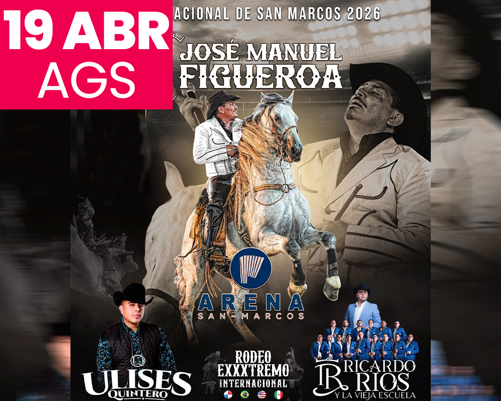 JOSÉ MANUEL FIGUEROA CON ESPECTÁCULO ECUESTRE AGUASCALIENTES 2026