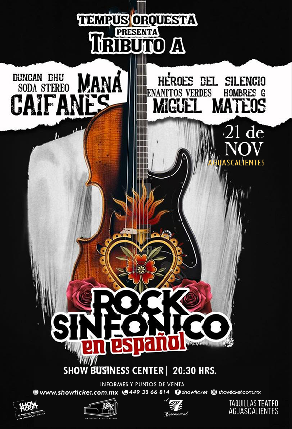 TRIBUTO SINFÓNICO AL ROCK EN ESPAÑOL BY TEMPUS - AGUASCALIENTES 2026