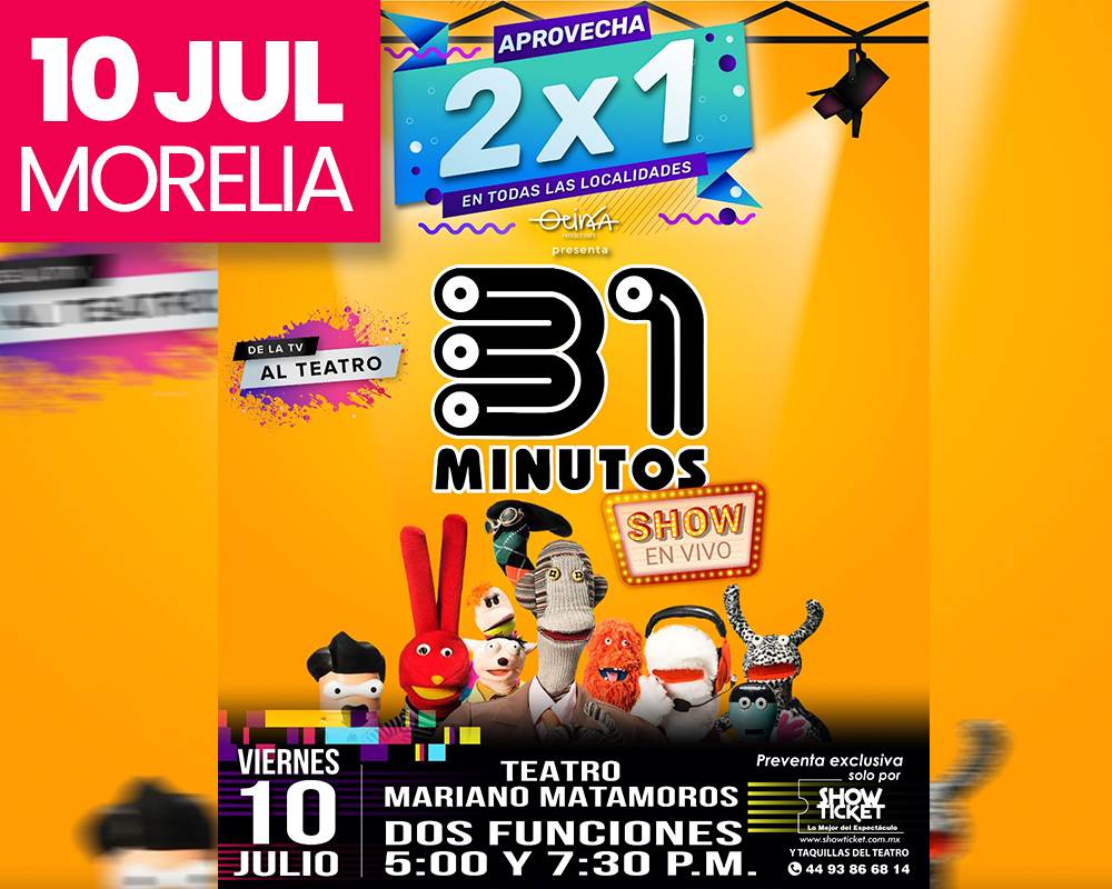 31 MINUTOS ¡EL TRIBUTO EN VIVO! MORELIA 2026