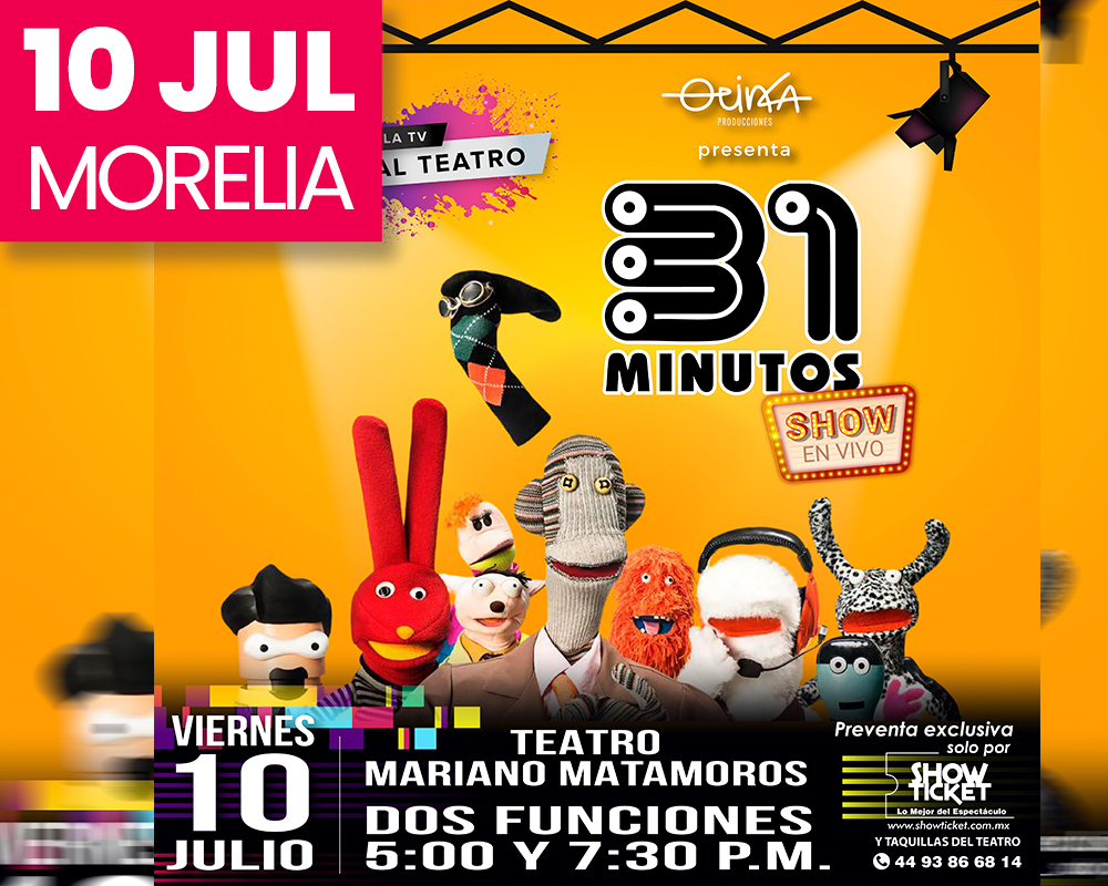 31 MINUTOS ¡EL TRIBUTO EN VIVO! MORELIA 2026