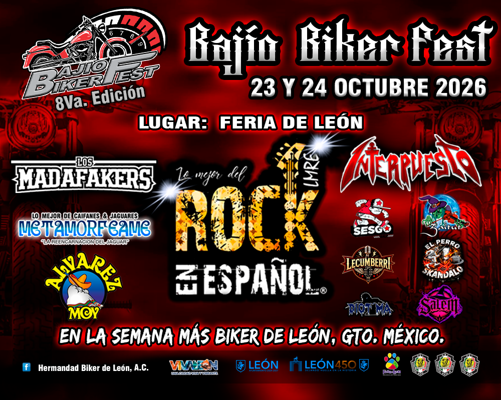 BAJÍO BIKER FEST 2026 - LEÓN, GUANAJUATO