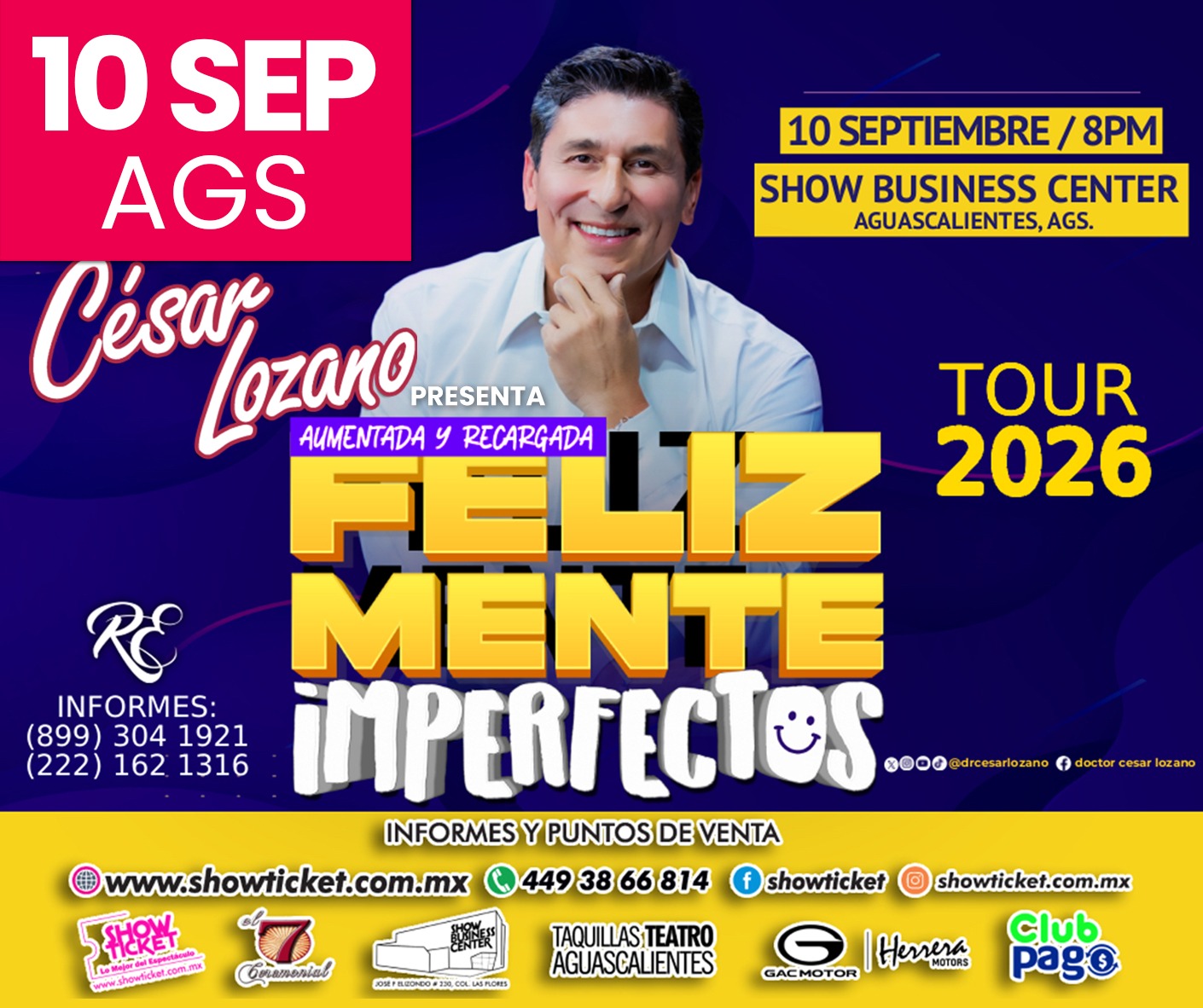 CÉSAR LOZANO CONFERENCIA: FELIZ MENTE IMPERFECTOS 