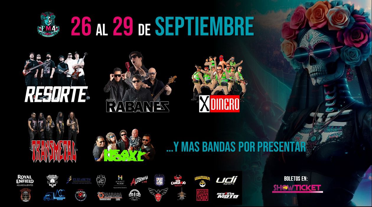 Boletos FESTIVAL MOTOCICLISTA AGUASCALIENTES 2024 / PAQUETE Y ACCESO