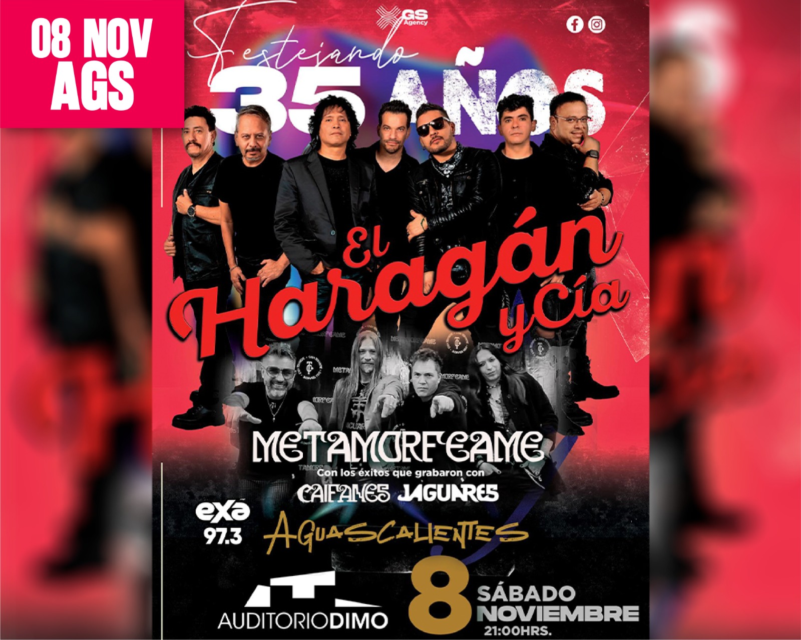 EL HARAGÁN Y CÍA + METAMORFEAME AGUASCALIENTES 2025