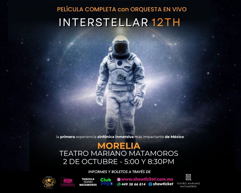 INTERESTELLAR (PROYECCIÓN DE PELICULA CON ORQUESTA EN VIVO) MORELIA 2026