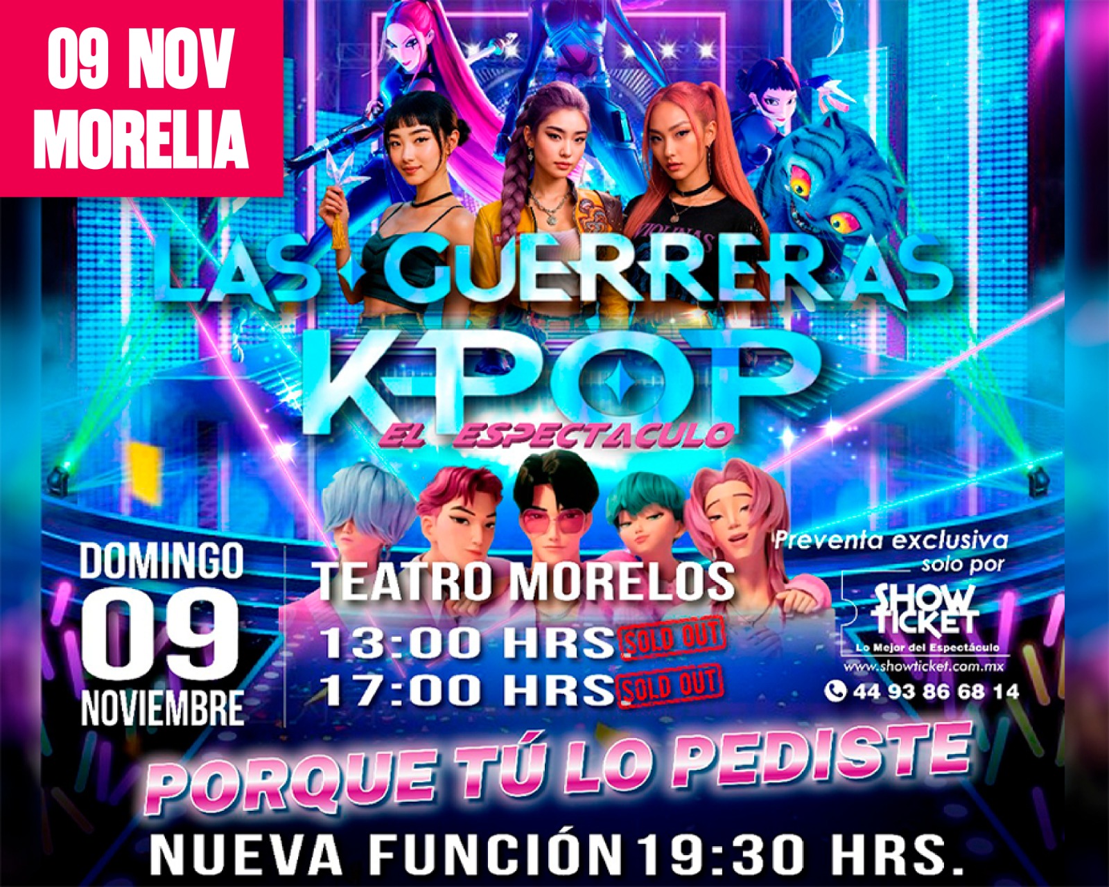LAS GUERRERAS K-POP - EL ESPECTテ,ULO EN VIVO (TRIBUTO) MORELIA 2025