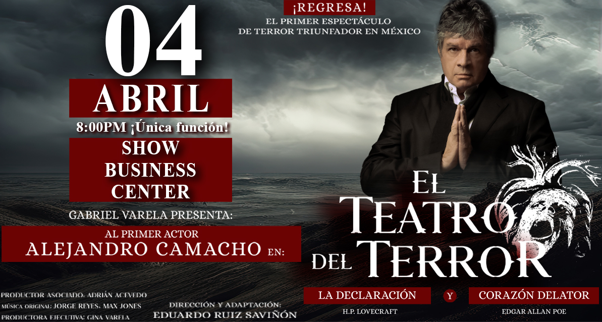 EL TEATRO DEL TERROR CON ALEJANDRO CAMACHO EN AGUASCALIENTES 2025