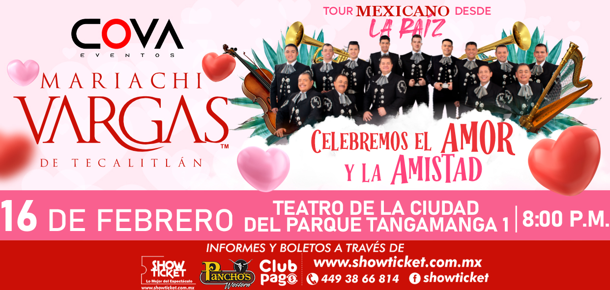 Boletos MARIACHI VARGAS DE TECALITLÁN TOUR 2025 SAN LUIS POTOSI en